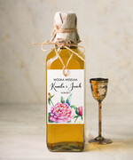 Zawieszki na butelki botaniczne podróżnicze  zawieszka na alkohol weselny, botaniczne z duzo tekstow0