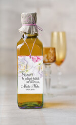 Zawieszki na butelki botaniczne podróżnicze  zawieszka etykieta na alkohole weselne, boho z waszą treścią0