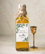 Zawieszki na butelki botaniczne podróżnicze  etykiety na wódkę weselną, boho dowolny tekst0