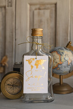 Zawieszki na butelki botaniczne podróżnicze  etykiety na wódkę weselną, podróżnicze zawieszki na własny trunek, dowolne teksty na zawieszkach tematyczne dodatki i ozdoby na stół weselny0