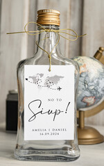 Zawieszki na butelki botaniczne podróżnicze  zawieszki na wódkę weselną, podróżnicze zawieszki na butelkę z waszą treścią, zawieszki na butelkę z mapą świata, ozdoba na weselny trunek 0