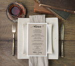 Menu botaniczne podróżnicze  ślubne menu karta potraw weselnych, botaniczne z dowolną treścia1