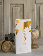 Menu botaniczne podróżnicze  menu ślubne z planem posiłków, numer stołu i menu w jednym, karta drinków na weselu, menu weselne z mapą świata, ozdoba na stoły weselne 6