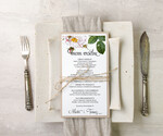Menu botaniczne podróżnicze  menu weselne karta dań weselnych, botaniczne z dowolną treścia0