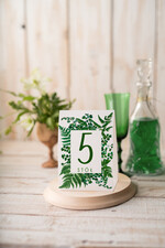 Numery na stół botaniczne podróżnicze  numerki na stół stoły weselne, rusykalne kwiatowe wozry0