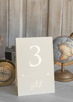 Numery na stół botaniczne podróżnicze  podróżnicze numerki na stół weselny, kolor ecru lub pudrowy róż, tematyczne numery na stoły weselne, dekoracje stołów weselnych 1