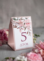 Numery na stół botaniczne podróżnicze  numery na stół gości weselnych rusykalne kwiatowe wzory   1