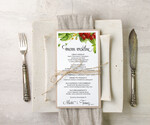 Menu akwarele menu weselne plan podawania posiłków na weselu, z dowolną treścia inspirowane malarstwem0