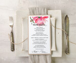 Menu akwarele ślubne menu karta potraw weselnych, malowane akwarele wasza tresc1