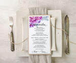 Menu akwarele weselne menu karta dań weselnych, eleganckie z wasza treścia1