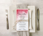 Menu akwarele weselne menu karta potraw weselnych, malowane akwarele wasza tresc0