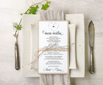 Menu akwarele weselne menu karta dań weselnych, z dowolną treścia inspirowane malarstwem0
