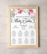 Plany stołów Plakaty botaniczne podróżnicze plan stołów  weselnych usadzenie gości na weselu, dopasuj rozmiar do swojego wesela rustykalne0