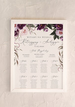 Plany stołów Plakaty botaniczne podróżnicze tablica z rozmieszczeniem gości plan stołów weselnych, rustykalne wybierz swoj rozmiar0