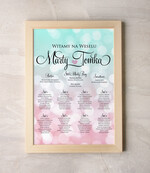 Plany stołów Plakaty botaniczne podróżnicze plan stołów  weselnych usadzenie gości na weselu, dopasuj rozmiar do swojego wesela rustykalne0