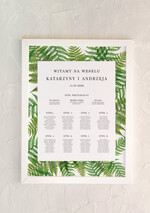 Plany stołów Plakaty botaniczne podróżnicze plansza powitanie gości i plan stołów w jednym, rustykalne wybierz swoj rozmiar1