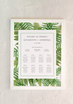 Plany stołów Plakaty botaniczne podróżnicze plansza powitanie gości i plan stołów w jednym, rustykalne wybierz swoj rozmiar0