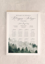 Plany stołów Plakaty botaniczne podróżnicze tablica z planem stołów na wesele plan stołów weselnych, rustykalne w ekologicznym stylu0