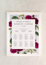 Plany stołów Plakaty botaniczne podróżnicze powitanie i usadzenie gości plan stołów weselnych, wybierz swoj wymiar w stylu rustykalnym0