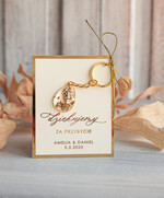 Podziękowania dla Gości Weselnych Magnesy breloki Zdrapki prezenciki dla Gości weselnych breloczek do kluczy z zawieszką z żywicy, ręcznie robiony brelok do kluczy z zawieszką z żywicy, podziękowanie dla gości weselnych brelok z zatopionymi płatkami złota w żywicy0