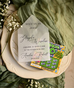 Podziękowania dla Gości Weselnych Magnesy breloki Zdrapki koperta na zdrapkę upominki dla gości na weselu, etui na zdrapki podziękowania dla gości weselnych, koperta na zdrapkę lotto, przezroczysta koperta z personalizacją na zdrapki kupony lotto0