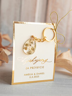 Podziękowania dla Gości Weselnych Magnesy breloki Zdrapki prezenty dla gości weselnych zatopiona gipsówka w żywicy, ręcznie robiony brelok do kluczy z zawieszką z żywicy, podziękowanie dla gości na weselu brelok z zatopionymi kwiatkami w żywicy2