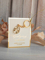 Podziękowania dla Gości Weselnych Magnesy breloki Zdrapki prezenty dla gości weselnych zatopiona gipsówka w żywicy, ręcznie robiony brelok do kluczy z zawieszką z żywicy, podziękowanie dla gości na weselu brelok z zatopionymi kwiatkami w żywicy3