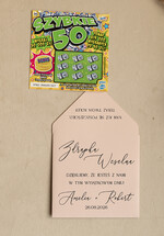 Podziękowania dla Gości Weselnych Magnesy breloki Zdrapki koperta na zdrapkę upominki dla gości na weselu, etui na zdrapki podziękowania dla gości weselnych, koperta na zdrapkę lotto, kolorowa koperta z personalizacją na zdrapki kupony lotto0