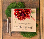 Księgi wpisów gości botaniczne album na zdjęcia i księga gości, rustykalna ty decydujesz o kazdym szczegole0