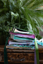 Księgi wpisów gości botaniczne księga gości weselnych z ankietami lub waszymi wydrukami, boho romantyczne kwiaty wasza tresc22