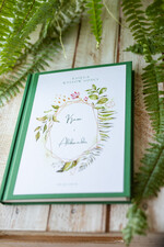 Księgi wpisów gości botaniczne księga do wpisywania życzeń przez gości weselnych, boho romantyczne kwiaty wasza tresc2