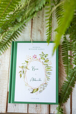 Księgi wpisów gości botaniczne księga do wpisywania życzeń przez gości weselnych, boho romantyczne kwiaty wasza tresc4