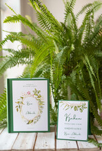 Księgi wpisów gości botaniczne księga do wpisywania życzeń przez gości weselnych, boho romantyczne kwiaty wasza tresc0