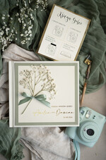 Księgi wpisów gości botaniczne księga wpisów gości, pamiątkowa księga z życzeniami od gości na weselu, księga wpisów gości z suszoną gipsówką, personalizowana księga wpisów gości2