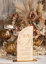 Menu rustykalne rustykalne menu weselne, drewniana karta dań, drewniane menu na stół weselny7