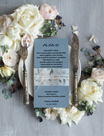 Menu rustykalne menu weselne plan podawania posiłków na weselu, rustykalne dowolna treść1