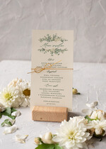 Menu rustykalne karta dań weselnych menu weselne plan podawania posiłków, rustykalne dowolna treść1