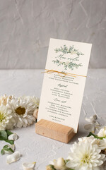 Menu rustykalne karta dań weselnych menu weselne plan podawania posiłków, rustykalne dowolna treść0