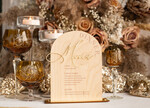 Menu rustykalne drewniane menu na stół weselne, rustykalne menu na stol weselny, złote napisy na menu weselnym, drewniana karta dań, rustykalna karta dan11