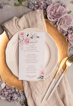 Menu rustykalne karta dań weselnych menu weselne plan podawania posiłków, rustykalne wasza treść1