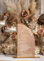 Menu rustykalne drewniane menu na stół weselny, rustykalne menu na stol weselny, złote napisy na menu weselnym, drewniana karta dań, rustykalna karta dan6