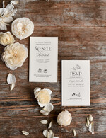 Zaproszenia ślubne Minimalistyczne wyjątkowe zaproszenia ślubne, minimalistyczne zaproszenia na ślub, delikatne zaproszenia slubne z piwonia2