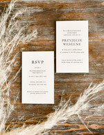 Zaproszenia ślubne Minimalistyczne Proste Zaproszenia Ślubne Minimalistyczne Zaproszenia na Ślub Twoje Miejsce szkicowane Zaproszenie Ślubne Kremowe2