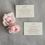 Zaproszenia ślubne Minimalistyczne Minimalistyczne Zaproszenia ślubne Romantyczne Zaproszenie na Ślub na kalce 1