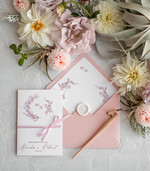 Zaproszenia ślubne Minimalistyczne Minimalistyczne Zaproszenia ślubne Romantyczne Zaproszenie na Ślub Kaligrafia1