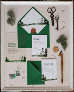 Zaproszenia ślubne Minimalistyczne zaproszenia ślubne z grafiką lasu, zaproszenia dla miłośników podróży, zaproszenia ślubne z pleksy, zaproszenia na ślub i wesele2