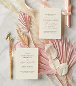 Zaproszenia ślubne Minimalistyczne Proste Zaproszenia Ślubne Minimalistyczne Zaproszenia na Ślub Twoje Miejsce szkicowane Zaproszenie Ślubne Różowe3