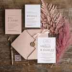 Zaproszenia ślubne Minimalistyczne Minimalistyczne Zaproszenia ślubne Romantyczne Zaproszenie na Ślub Eukaliptus0