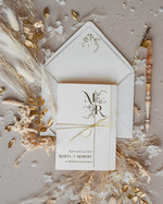 Zaproszenia ślubne Minimalistyczne Proste  Zaproszenia Ślubne Monogram  Minimalistyczne Zaproszenia na Ślub Delikatne Zaproszenie Ślubne1