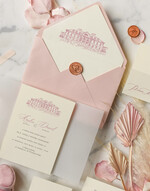 Zaproszenia ślubne Minimalistyczne spersonalizowane zaproszenia na ślub, unikalne nowoczesne zaproszenia 1